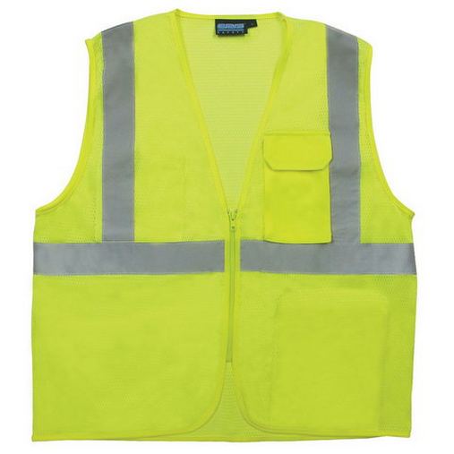 Custom Logo  ERB's Class 2 Mesh Zipper Safety Vest - S169  